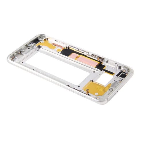 Carcasa Frontal LCD Samsung Galaxy S7 Edge G935 Placa Bisel (Plata)