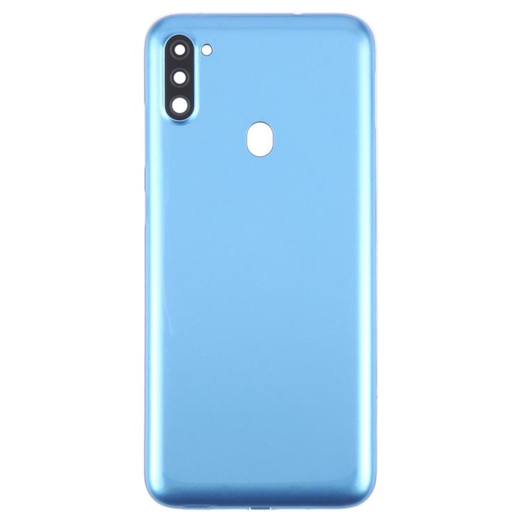 Carcasa trasera con tapa para lente de cámara para Samsung Galaxy A11 SM-A115F (azul)