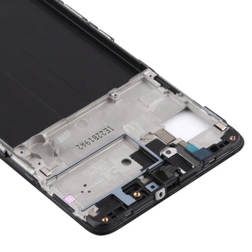 Frente do invólucro LCD Samsung Galaxy A51 Moldura Moldura Placa (Preto)