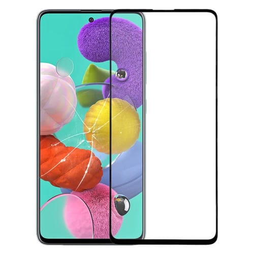Ecrã Frontal Samsung Galaxy A51 Lente de Vidro Exterior (Preto)