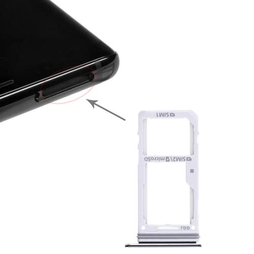 Vassoio della scheda SIM e Micro SD Samsung Galaxy Note 8 (Nero)