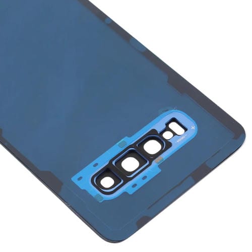 Couvercle arrière de batterie Samsung Galaxy S10 avec objectif de caméra (bleu)