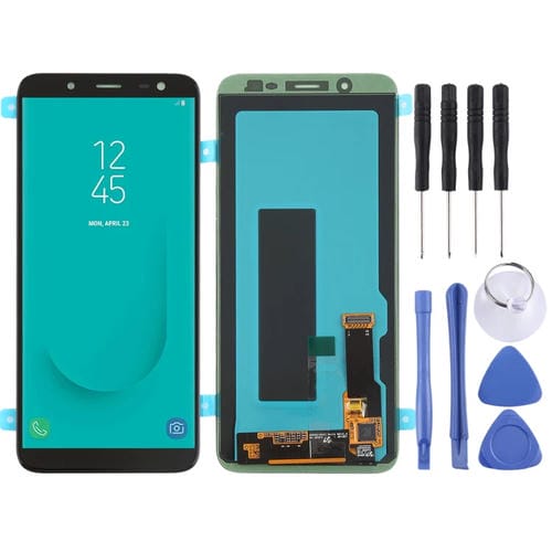 LCD-Bildschirm Super AMOLED Samsung Galaxy J6 (Schwarz)