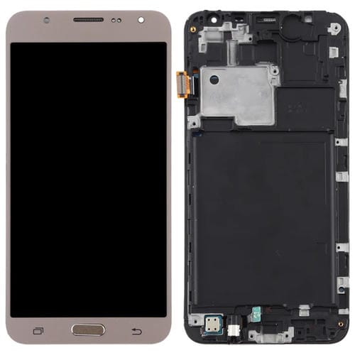 TFT LCD-Bildschirm Samsung Galaxy J7 J700F mit Rahmen (Gold)