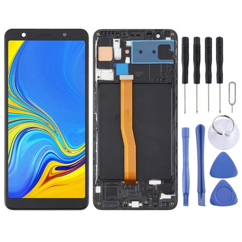 Schermo TFT LCD Samsung Galaxy A7 SM-A750F con Cornice (Nero)