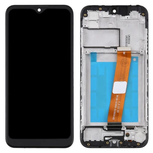 LCD-Bildschirm Samsung Galaxy A01 mit Rahmen (Schwarz)