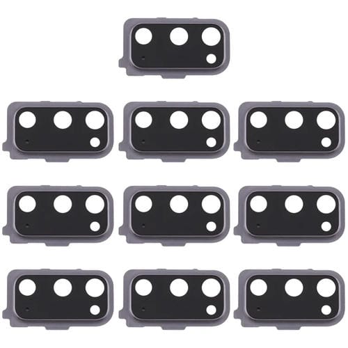 Tampa da Lente da Câmara (Preto) Samsung Galaxy S20 - Pacote de (10 Peças)