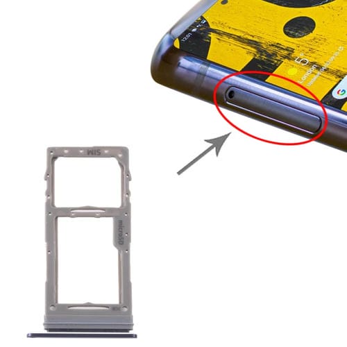 Bandeja Tarjeta SIM y Micro SD Samsung Galaxy Note 10 Lite SM-N770 (Negro)