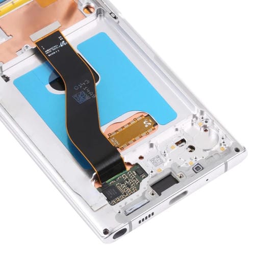 Écran LCD Samsung Galaxy Note 10 4G/5G SM-N971/N970 avec cadre (Argent)