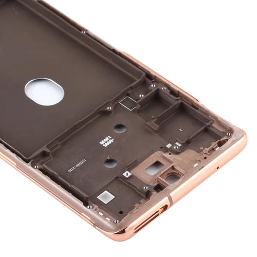 Cadre Moyen Biseauté Plaque Samsung Galaxy S20 FE (Doré)