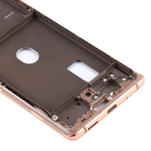 Cadre Moyen Biseauté Plaque Samsung Galaxy S20 FE (Doré)