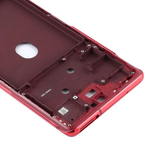 Cadre Moyen Biseauté Plaque Samsung Galaxy S20 FE (Rouge)