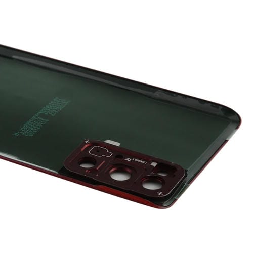Couvercle arrière de batterie Samsung Galaxy S20 FE avec objectif d'appareil photo (Rouge)