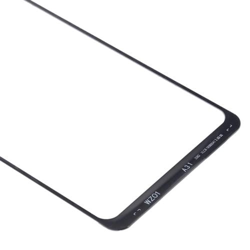 Glass Lens Front Screen Samsung Galaxy A31 (10 Pieces) (Black)