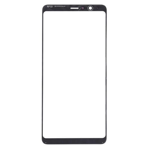 Glaslinse Frontbildschirm Samsung Galaxy A8 Star/A9 Star (Schwarz) (10 Stücke)