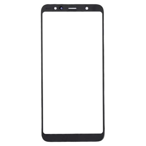 Glass Lens Front Screen Samsung Galaxy A6+ A605 (10 Pieces) (Black)