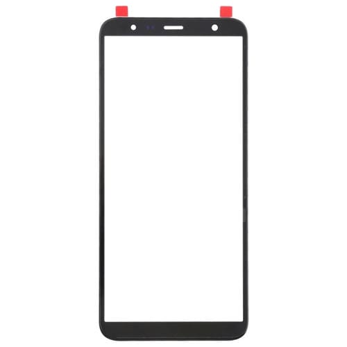 Lente de Vidro Exterior do Ecrã Samsung Galaxy J4+/J6+/J610 (10 Peças) (Preto)