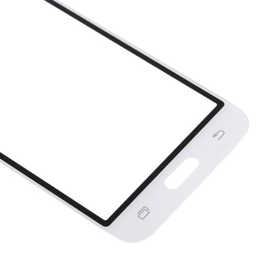 Verre Lentille Extérieure Écran Avant Samsung Galaxy J1/J120 (10 Pièces) (Blanc)