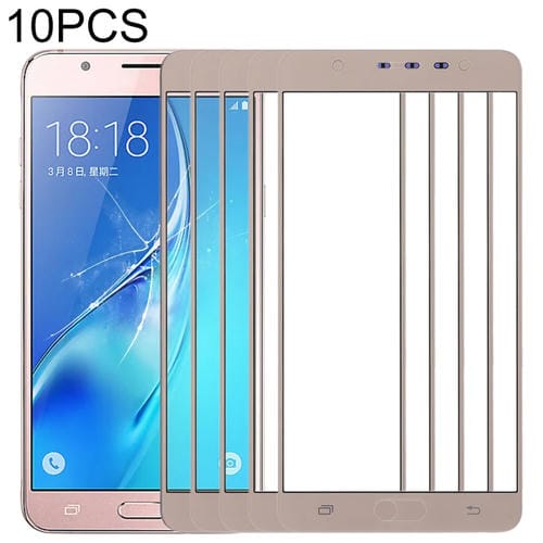 Lente de Cristal Pantalla Frontal Samsung Galaxy J7 Max (10 Piezas) (Ouro)