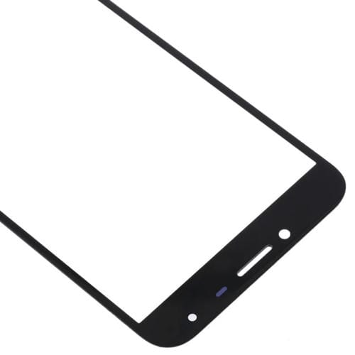 Objectif en verre Écran extérieur avant Samsung Galaxy J4 (10 pièces) (Noir)