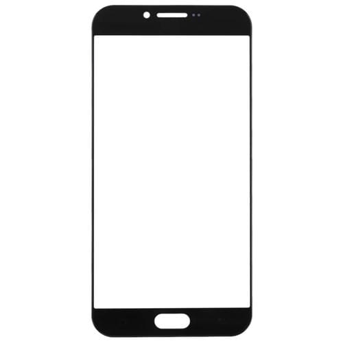 Glaslinse Frontbildschirm Samsung Galaxy A8/A810, (10 StĂŒck) (Schwarz)