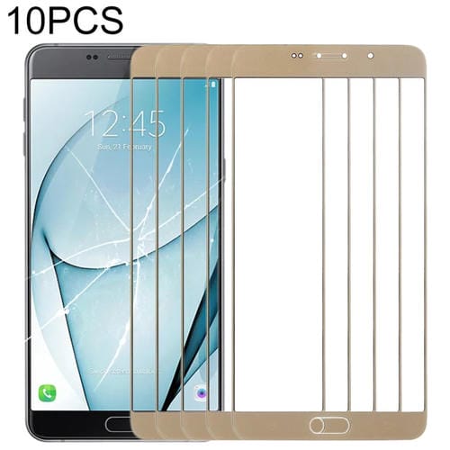 Obiettivo in vetro Schermo frontale Samsung Galaxy A9 A900 (Oro) - Pacco da (10 pezzi)
