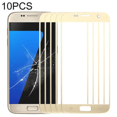 Ecrã Frontal Samsung Galaxy S7/G930 Lente de Vidro Exterior (Ouro) (10 Peças)