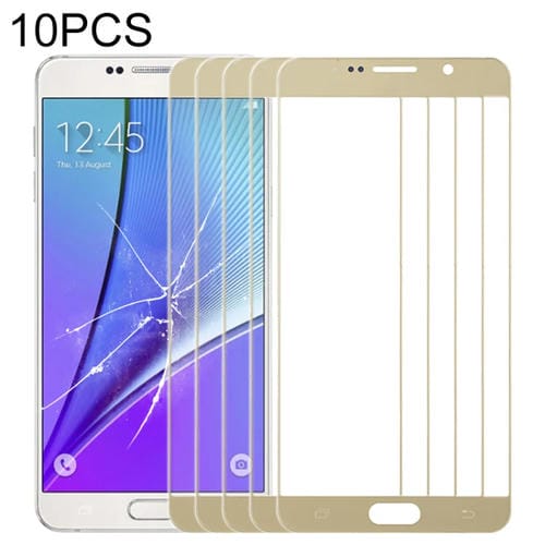 Front Glass Screen Samsung Galaxy Note 5 (10pcs) Outer Glass Lens (Gold)