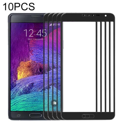 Ecrã Frontal Lente de Vidro Samsung Galaxy Note 4/N910 (10pcs) (Preto)