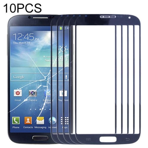 Pantalla Frontal Lente de Vidrio Samsung Galaxy S4 / i9500 (Azul) (10pcs)