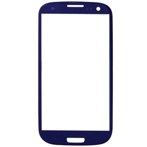 Frontbildschirm Samsung Galaxy S3/i9300 Außenglaslinse (Blau) 10 Stück
