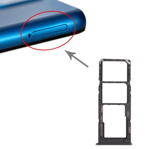 SIM Card and Micro SD Tray Samsung Galaxy A12 SM-A125 (Black)