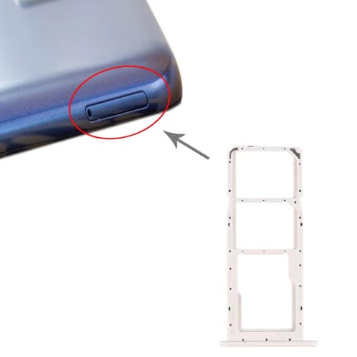 Vassoio Scheda SIM e Micro SD Samsung Galaxy A02s SM-A025 (Bianco)