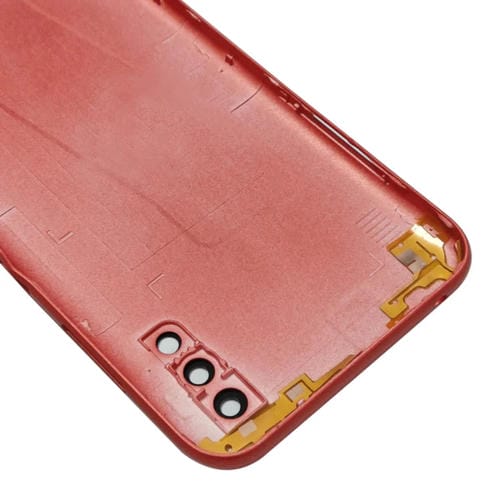 Rückseite des Akkudeckels Samsung Galaxy A01 SM-015F mit Kameraglas (Rot)