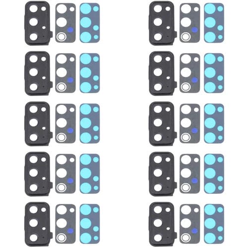 Tampa da Lente da Câmara Samsung Galaxy S20 FE 5G SM-G781 (10 Peças) (Preto)