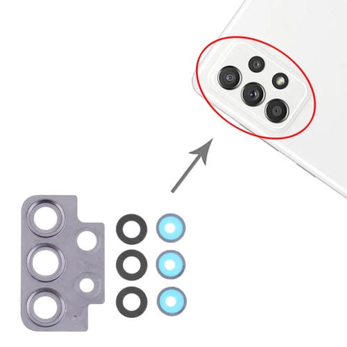 Tampa da Lente da Câmara Samsung Galaxy A52 5G SM-A526 (10 Peças)