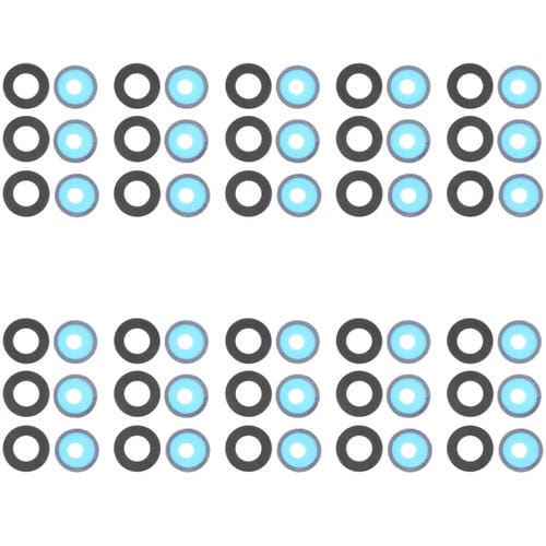 Lente de Câmara Traseira Samsung Galaxy A52 5G SM-A526 (10 Peças)