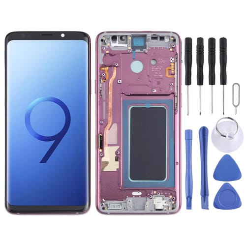 Schermo LCD OLED Samsung Galaxy S9+ SM-G965 con Cornice (Viola)