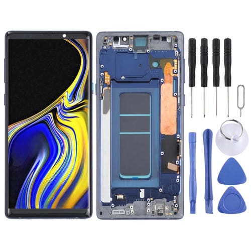 Schermo OLED Samsung Galaxy Note 9 SM-N960 con Cornice (Blu)