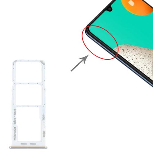 Vassoio Scheda SIM e Micro SD Samsung Galaxy M32 SM-M325 (Argento)