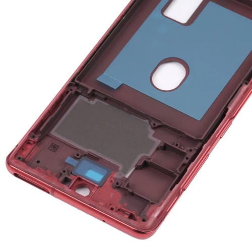 Plaque de lunette de cadre moyen Samsung Galaxy S20 FE 5G SM-G781B (Rouge)