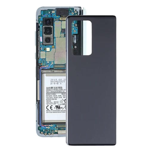 Tapa Trasera de Batería de Vidrio Samsung Galaxy Z Fold2 5G SM-F916B (Negro)