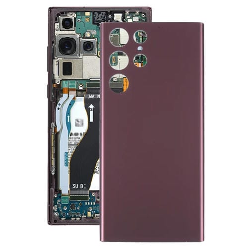 Tampa Traseira Bateria Samsung Galaxy S22 Ultra (Vermelho Escuro)