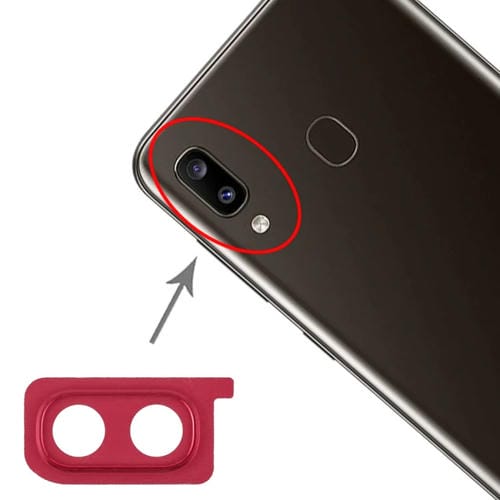 Copriobiettivo fotocamera Samsung Galaxy A20 (Rosso) - Confezione da (10 pezzi)