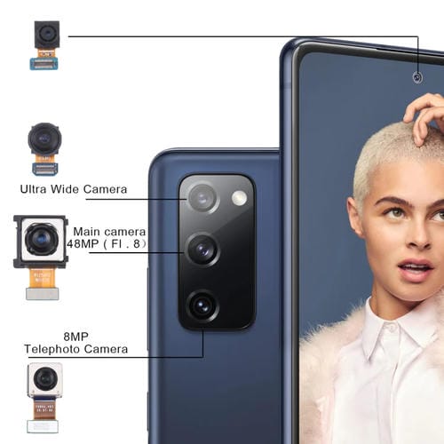 Conjunto de Câmara Samsung Galaxy S20 FE 5G SM-G781 (Teleobjetivo + Grande Angular + Principal + Frontal)