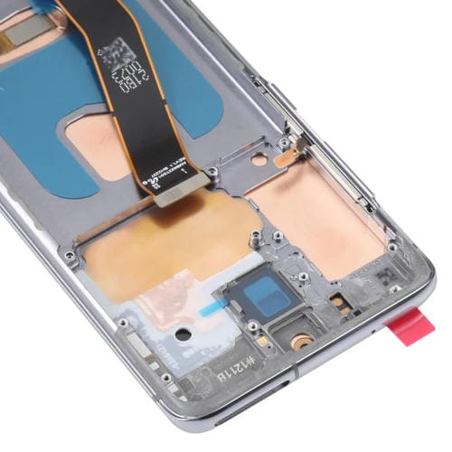 LCD OLED-Bildschirm Samsung Galaxy S20 SM-G980 mit Rahmen (Grau)