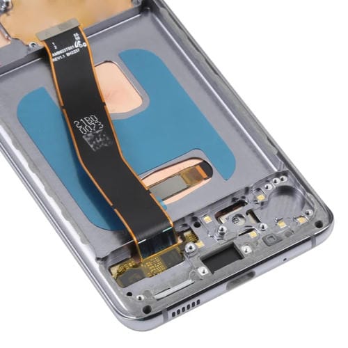 LCD OLED-Bildschirm Samsung Galaxy S20 SM-G980 mit Rahmen (Grau)
