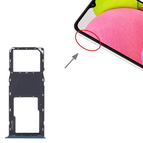 SIM Card and Micro SD Tray Samsung Galaxy A03s SM-A037U (Blue)