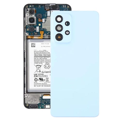 Coperchio posteriore della batteria Samsung Galaxy A33 5G SM-A336B con obiettivo della fotocamera (blu)