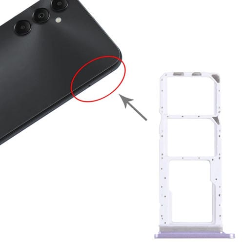 SIM Card and Micro SD Tray Samsung Galaxy A05s SM-A057 (Purple)